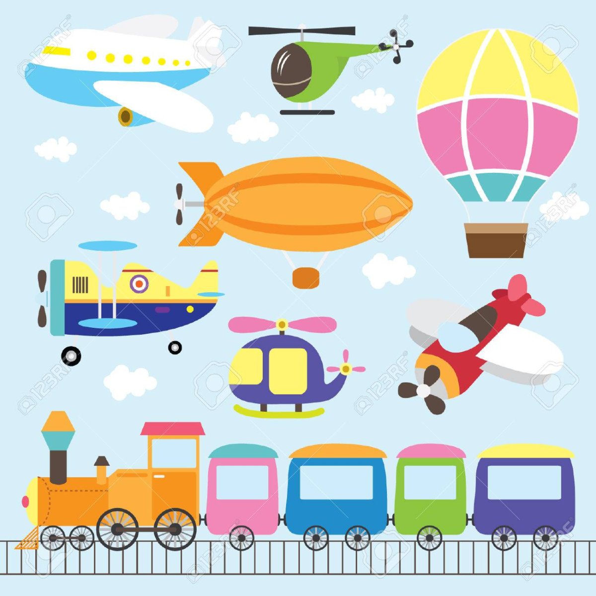 Рамка транспорт для детей