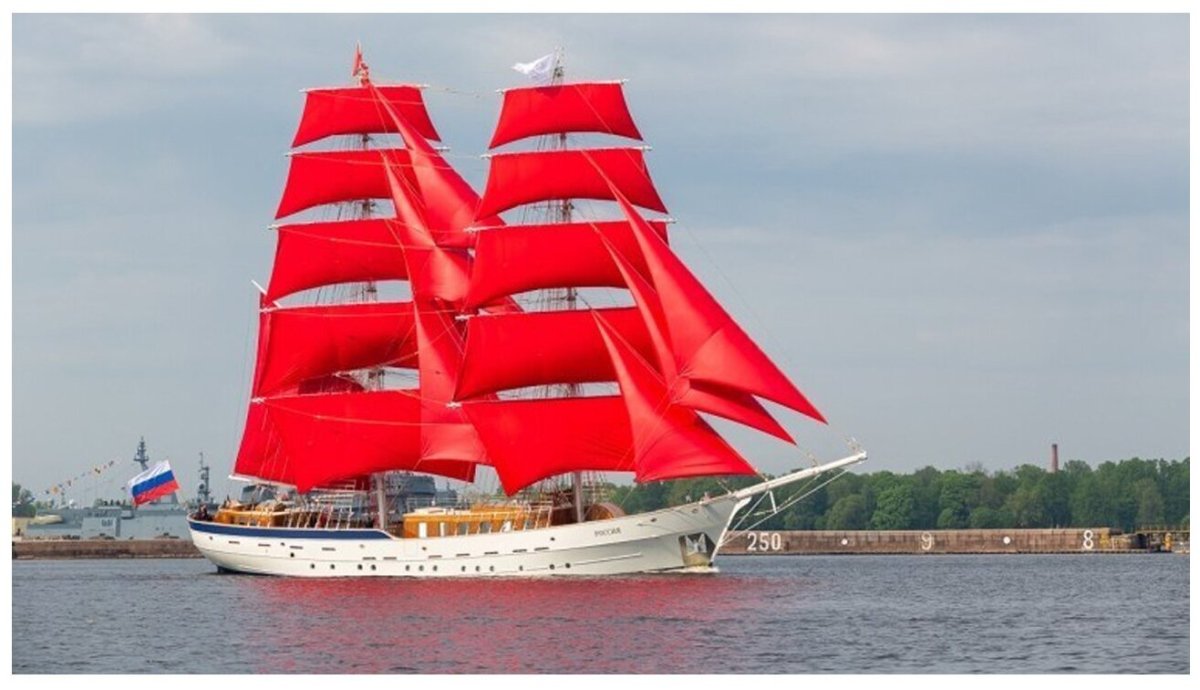 Бриг Россия Алые паруса