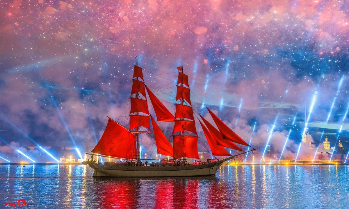 Бриг Россия Алые паруса