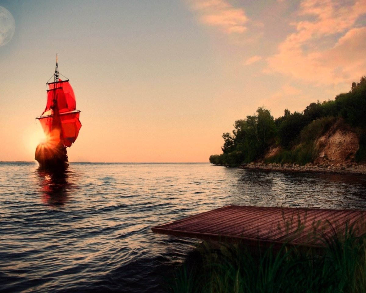 Алые паруса море Ассоль