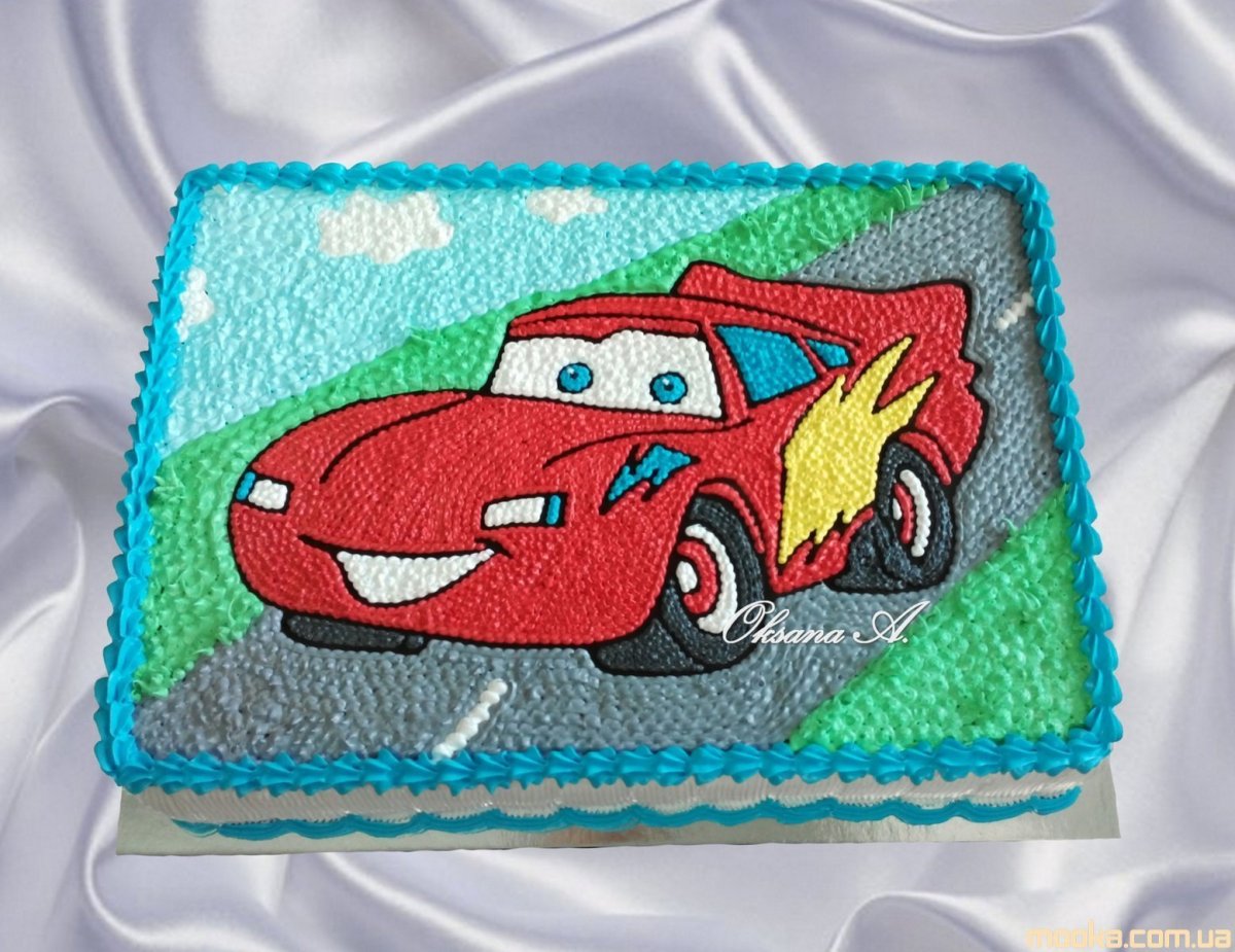 Торт Тачки молния Маккуин
