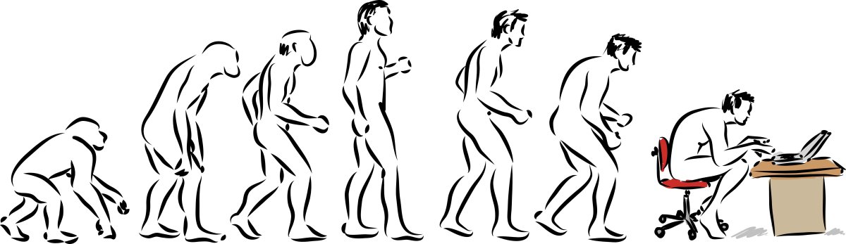 Эволюция человека за компьютером