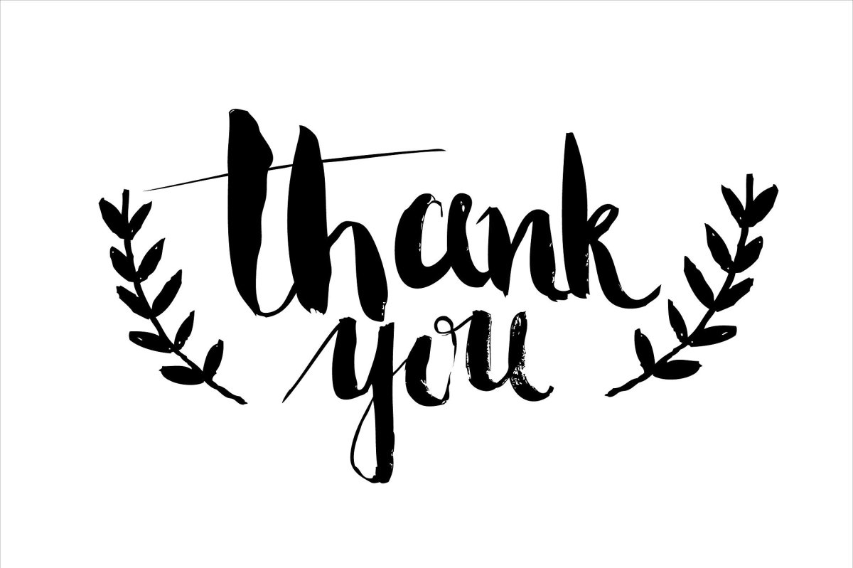 Благодарим за покупку леттеринг