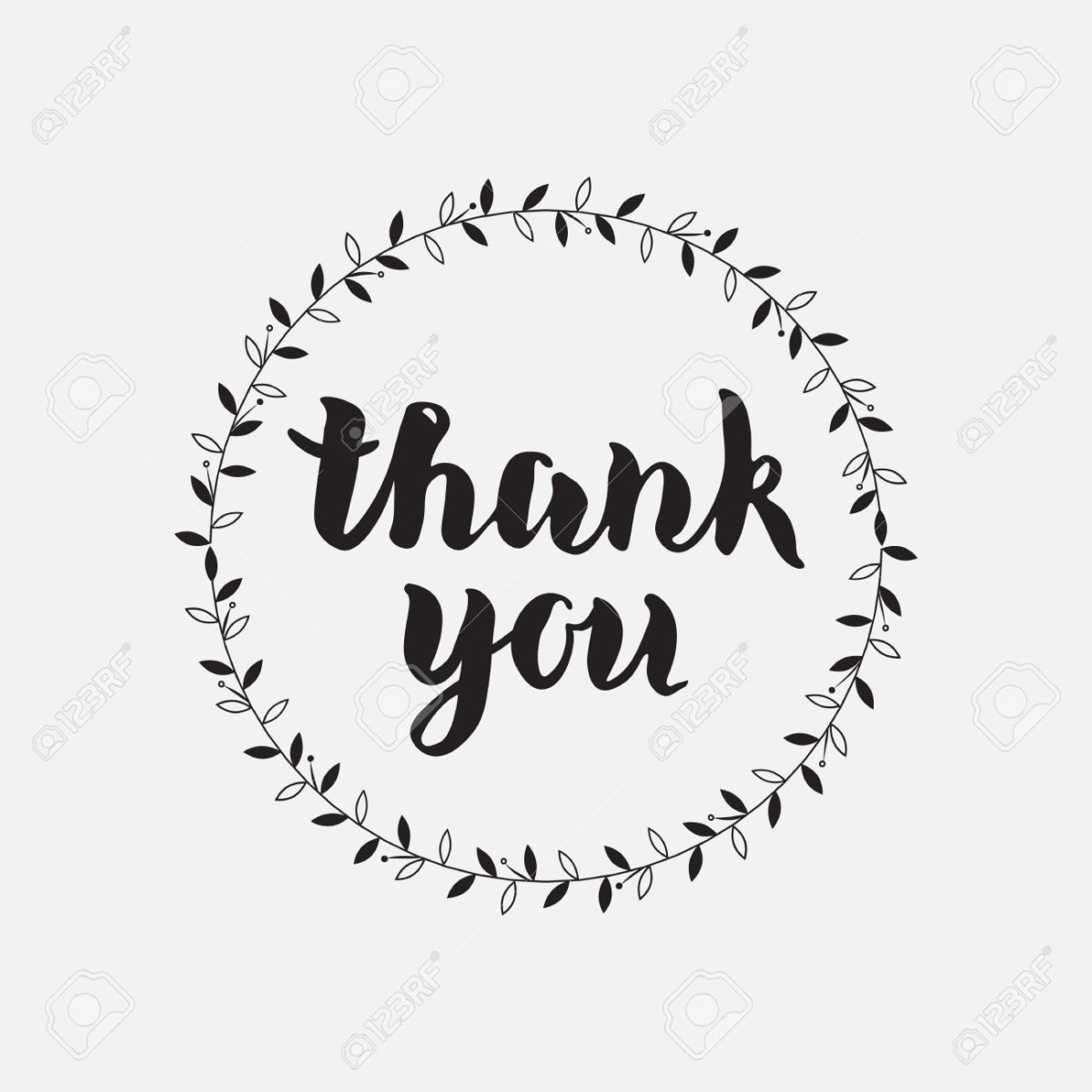 Каллиграфическая надпись спасибо