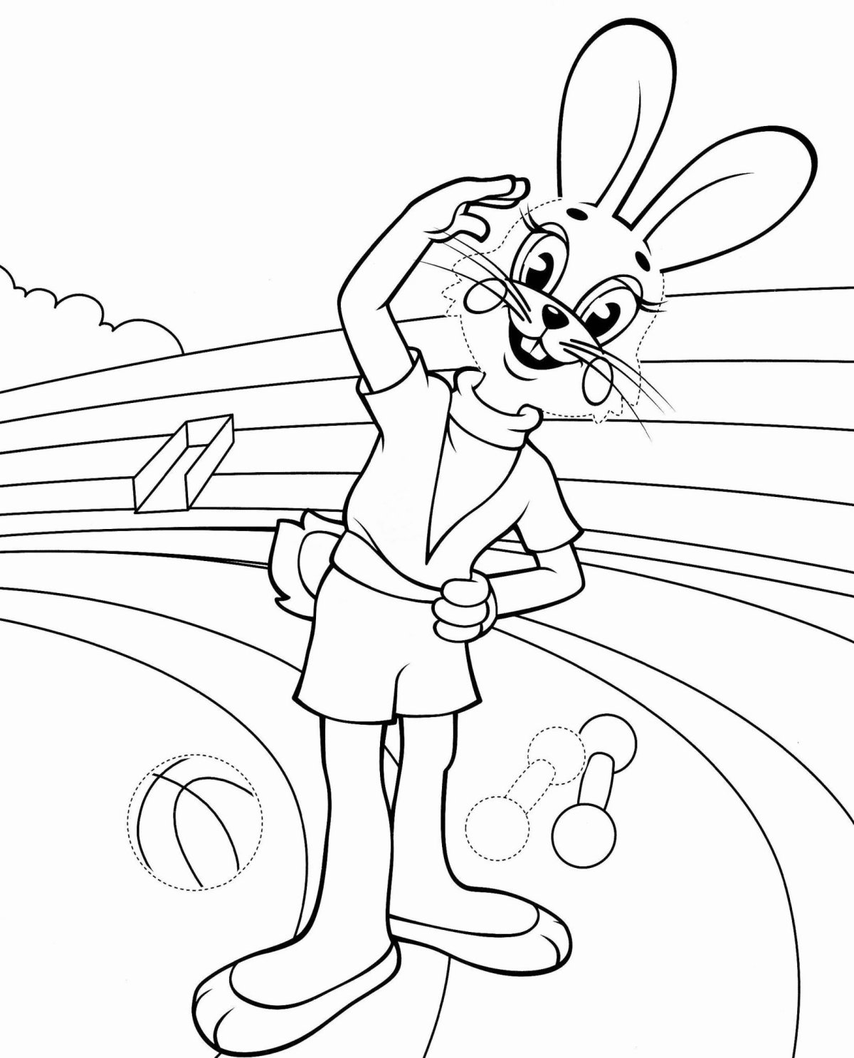 Рисунок ну погоди волк и заяц карандашом