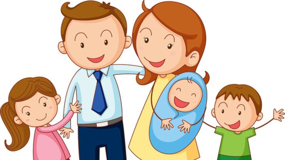 Большая семья мультяшная