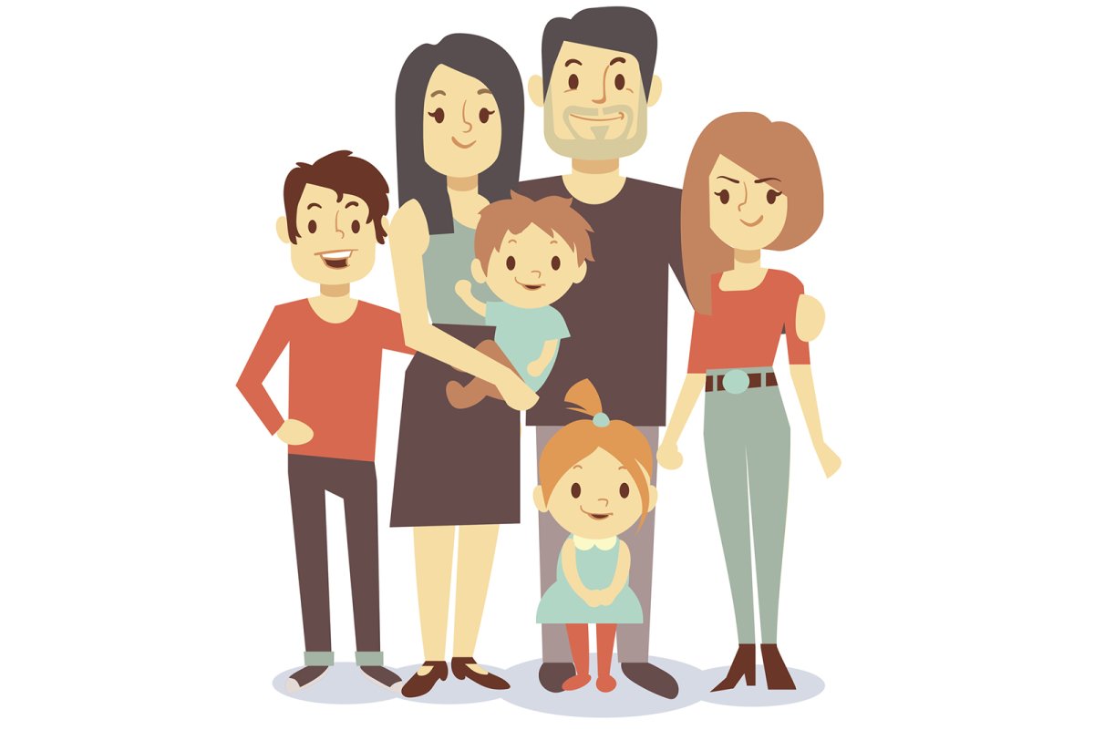 Семья вектор