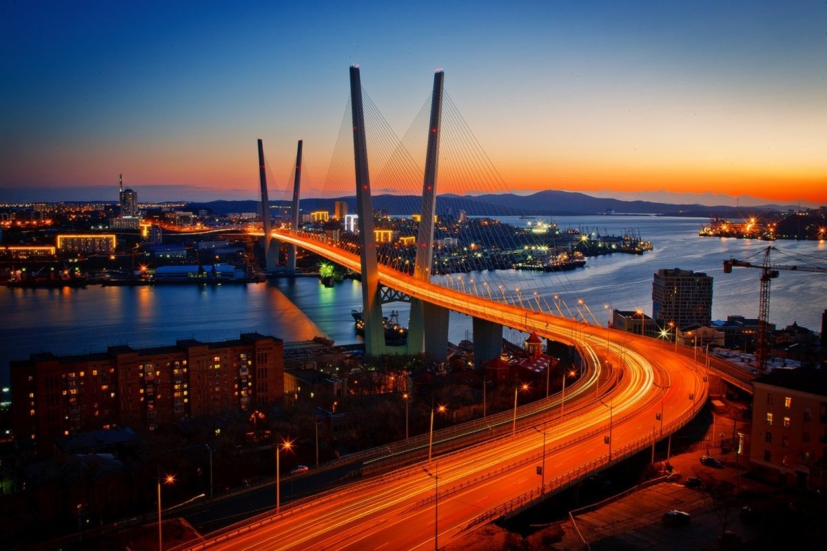 Мост золотой Рог Владивосток