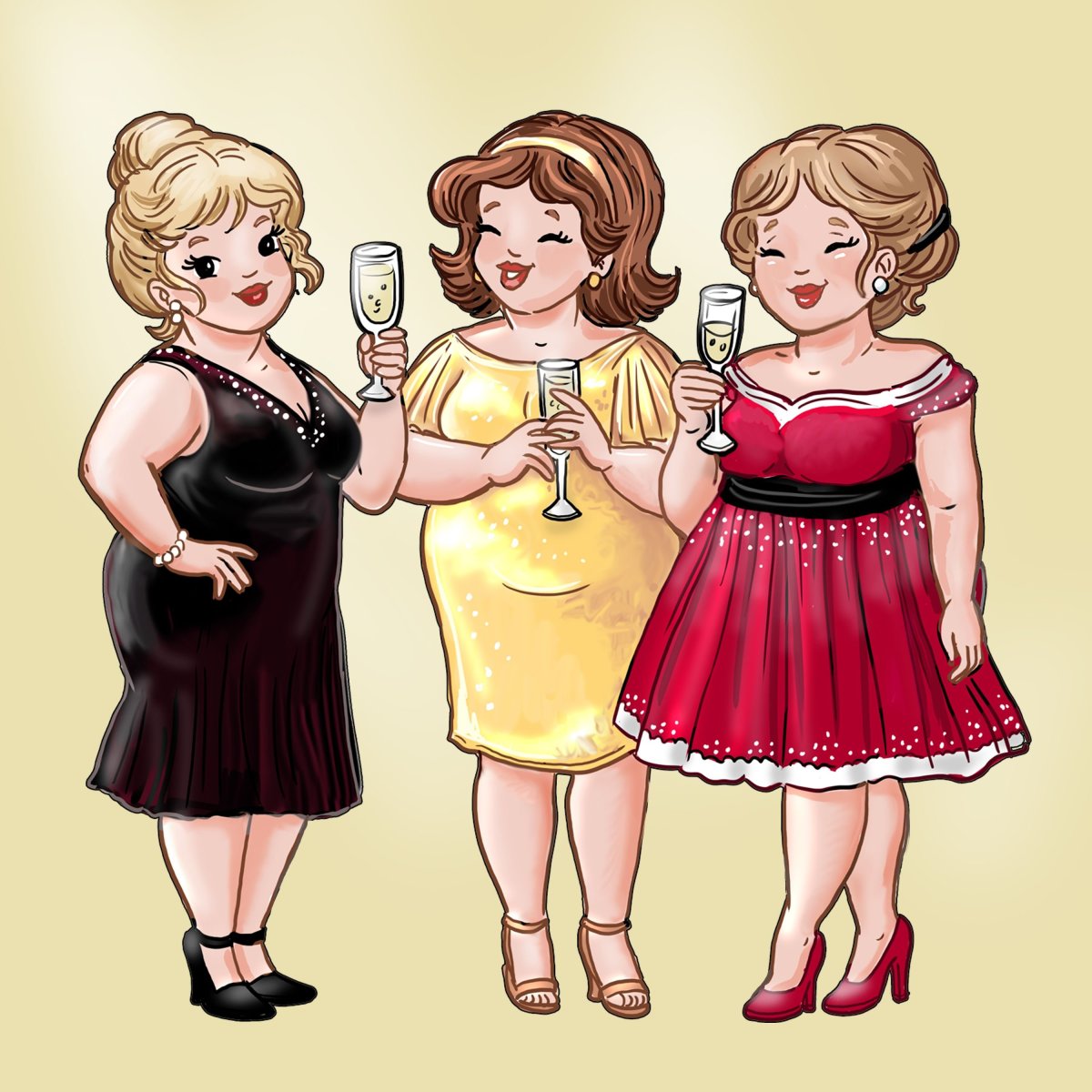 Стильная открытка подруге