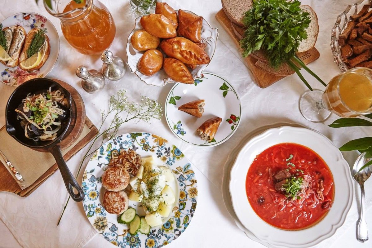 Ужин русская кухня