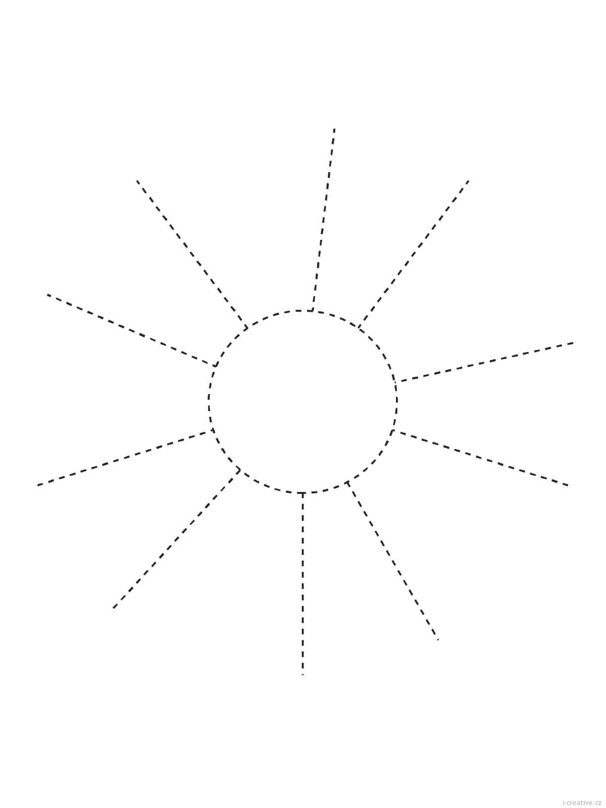 Солнышко контур