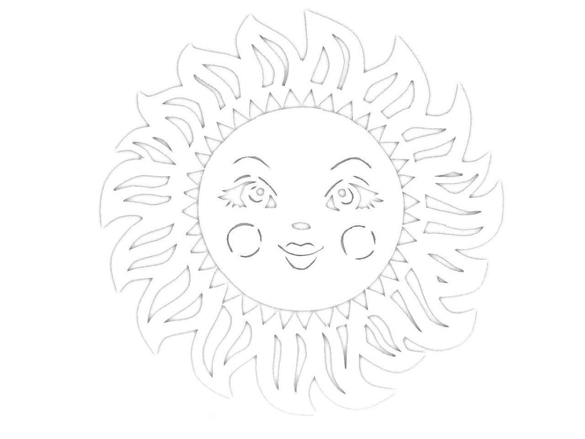 Рисование лучики для солнышка