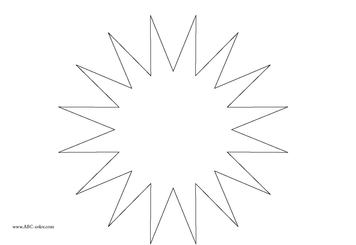 Раскраска. Солнышко