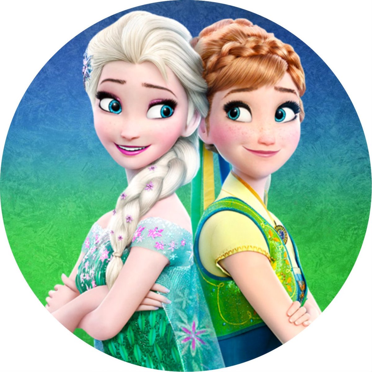 Эльза и Анна в сердце