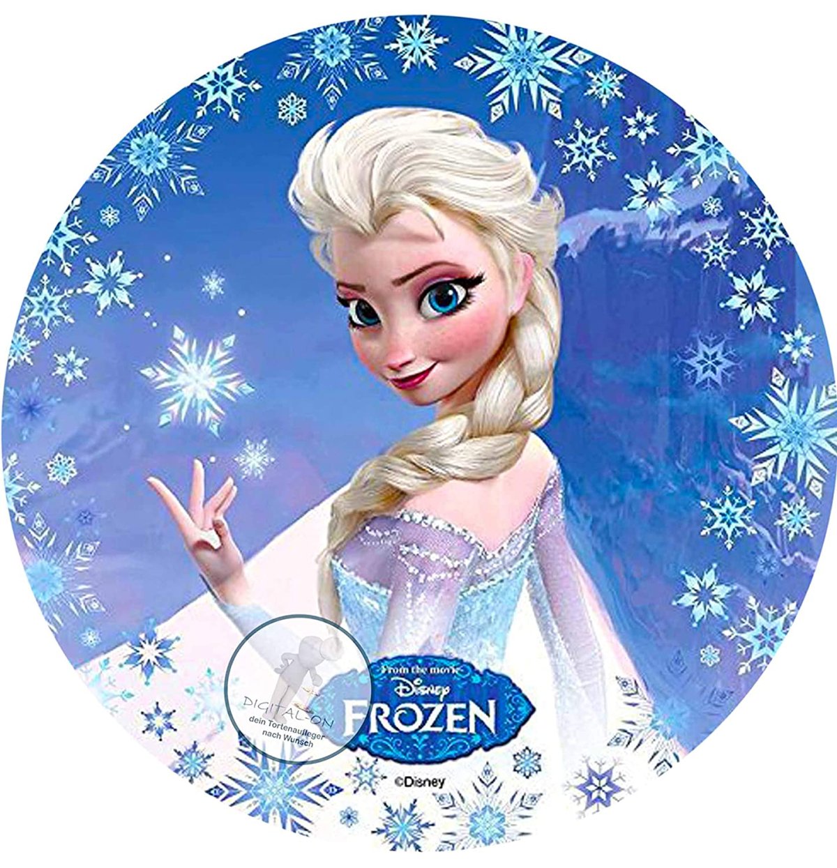 Эльза на вафельной бумаге