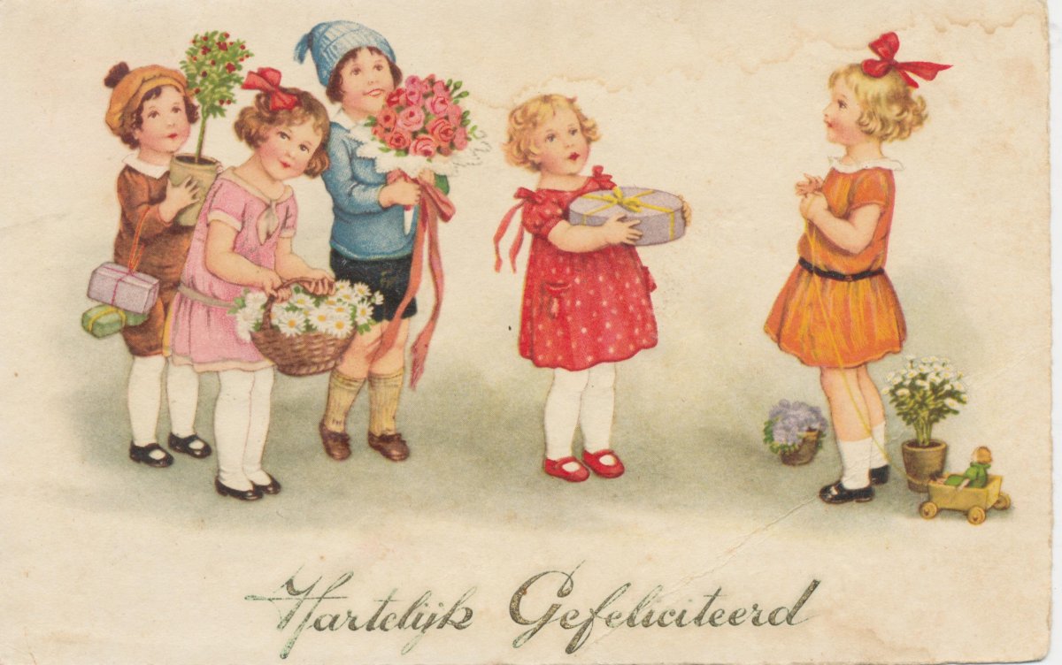 Старинные открытки с днем рождения