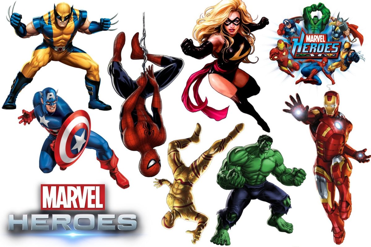 Супергерои для печати