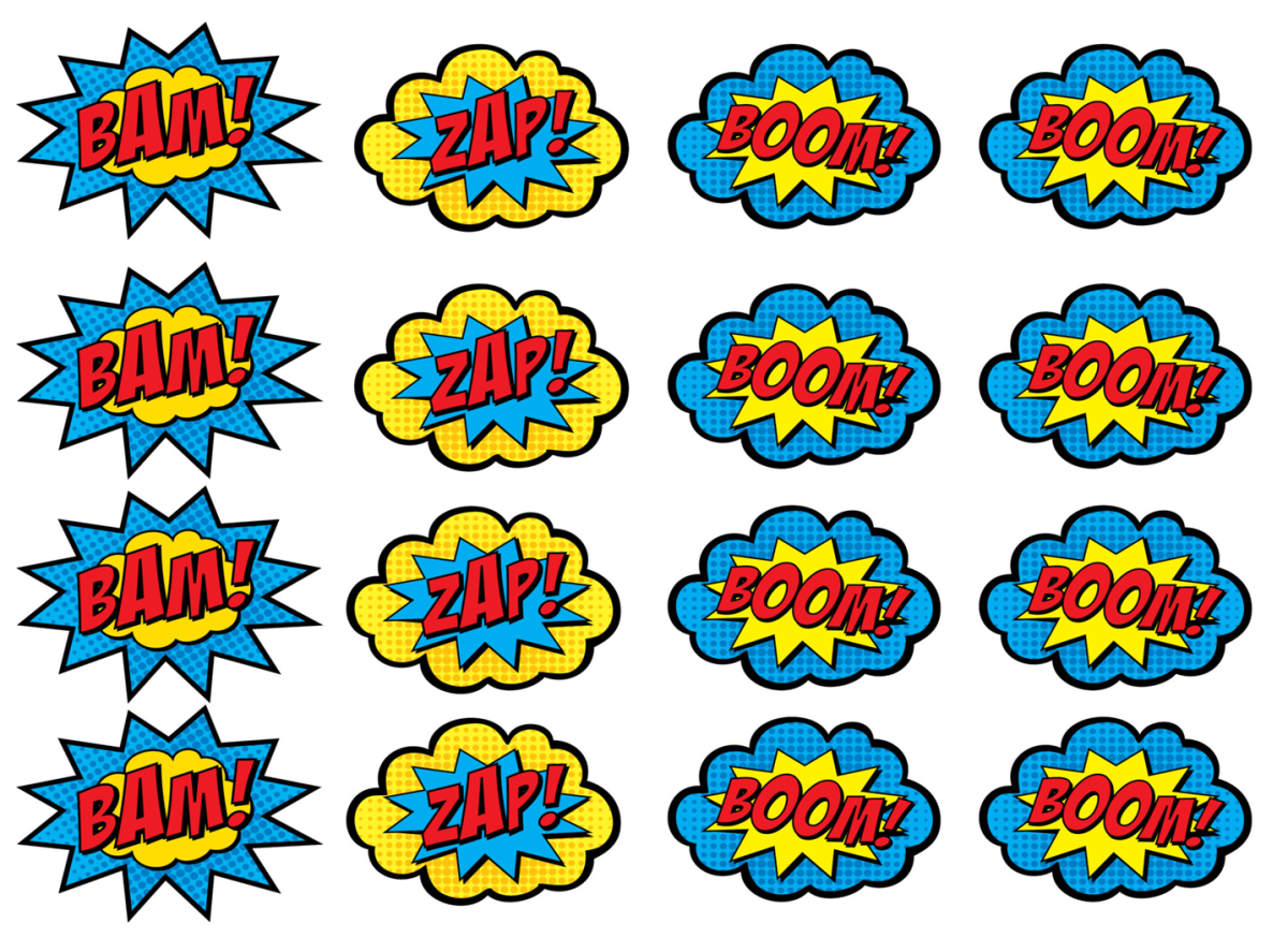 Надписи в стиле поп арт