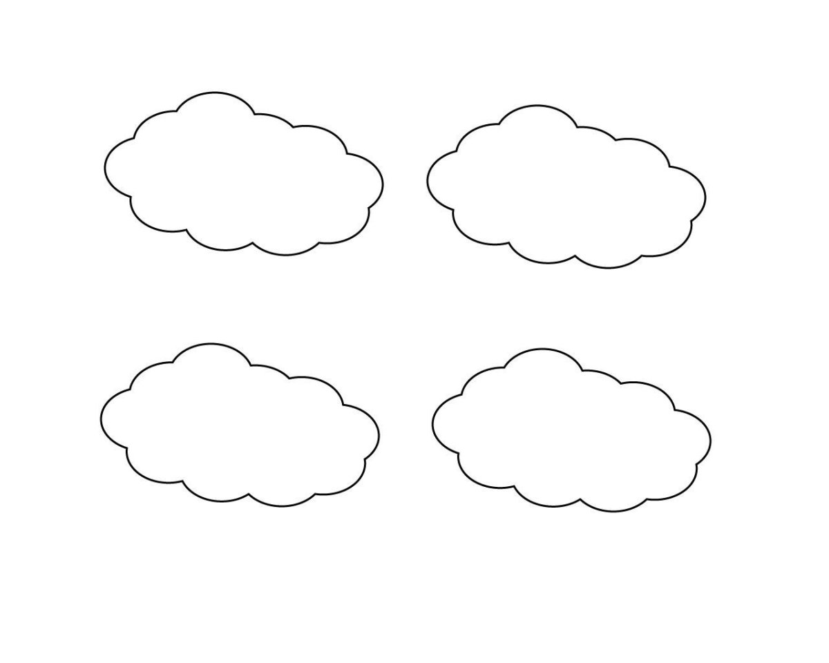 Облачко раскраска