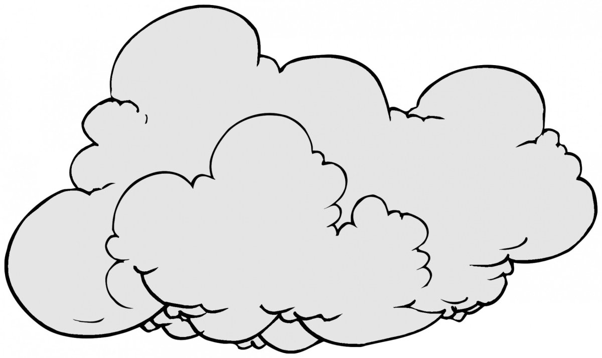 Облако раскраска