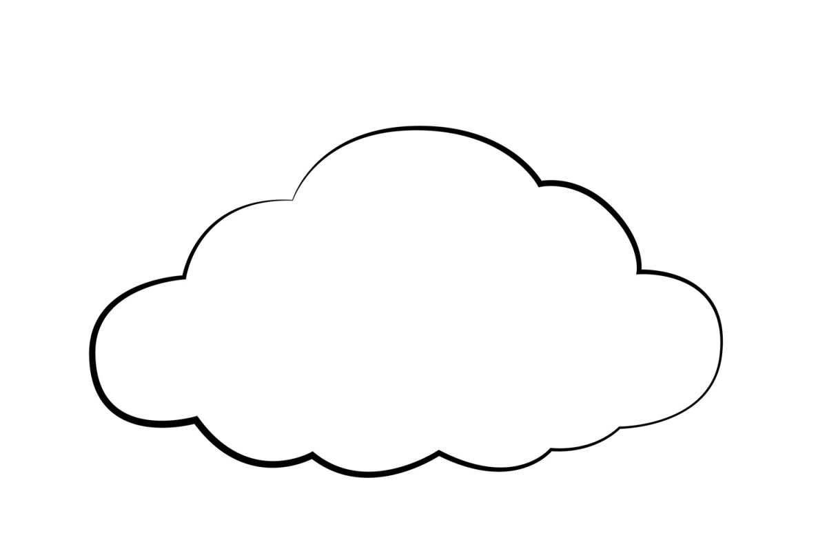 Облако раскраска