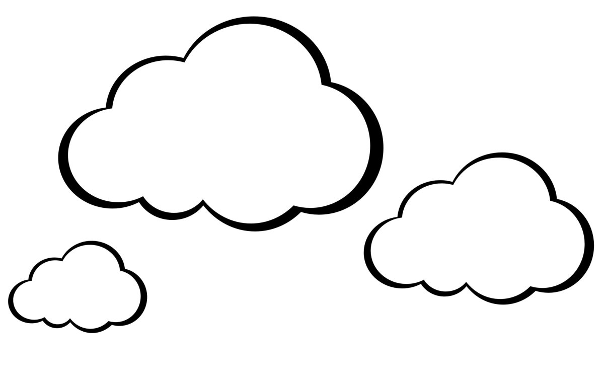 Трафарет облака