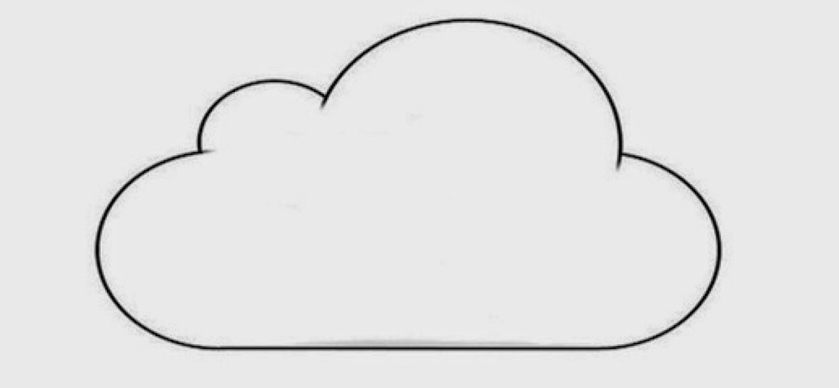 Облако раскраска