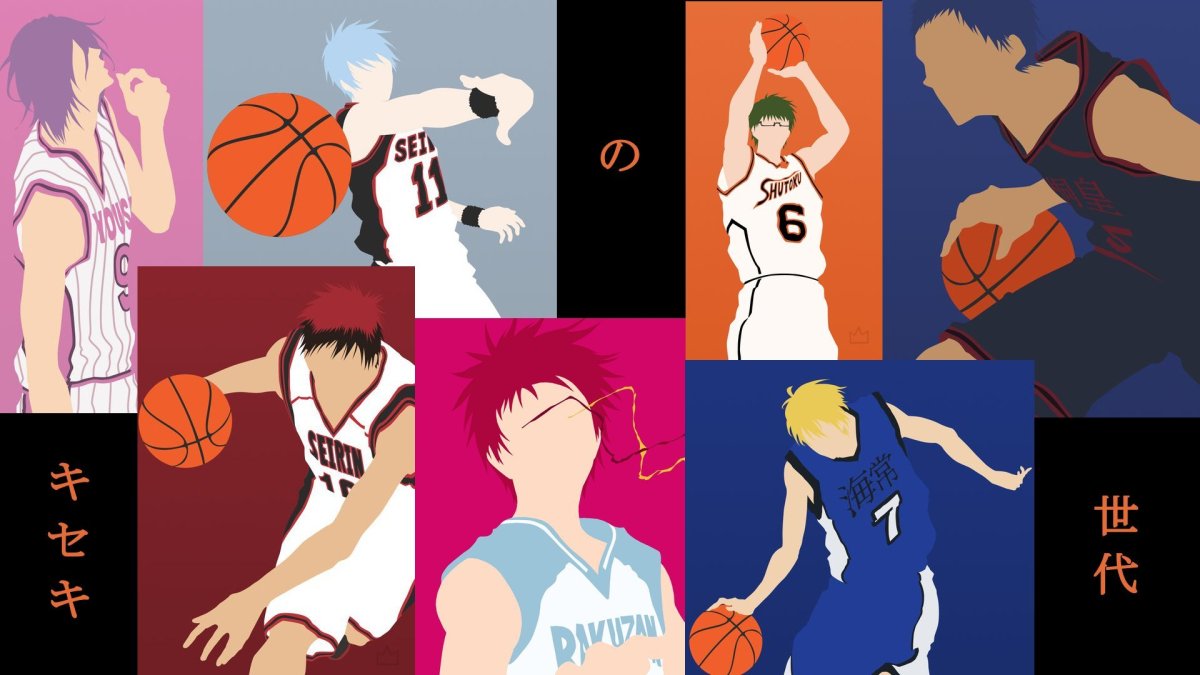 Баскетбол Куроко коллаж аниме