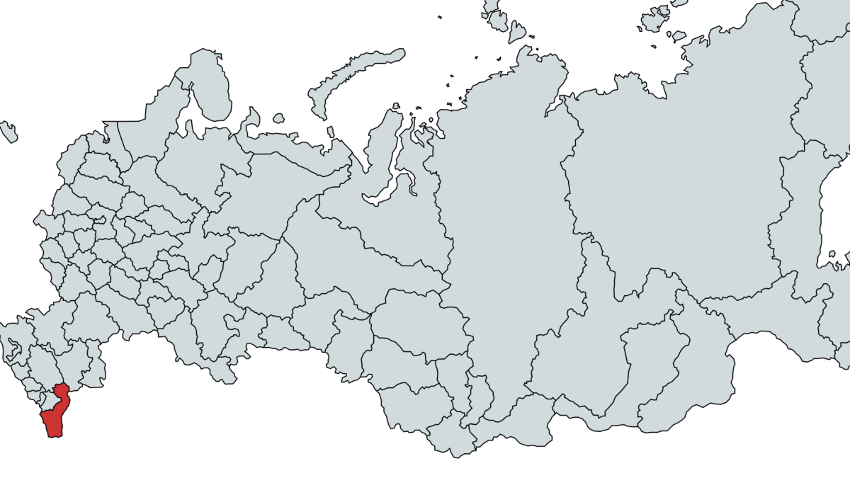 Карта России силуэт