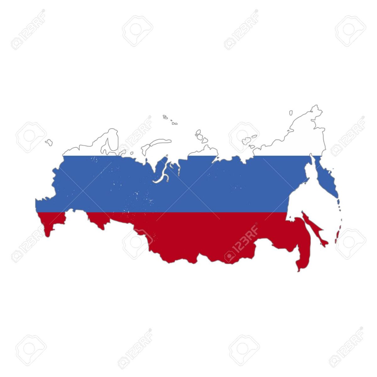 Карта России вектор