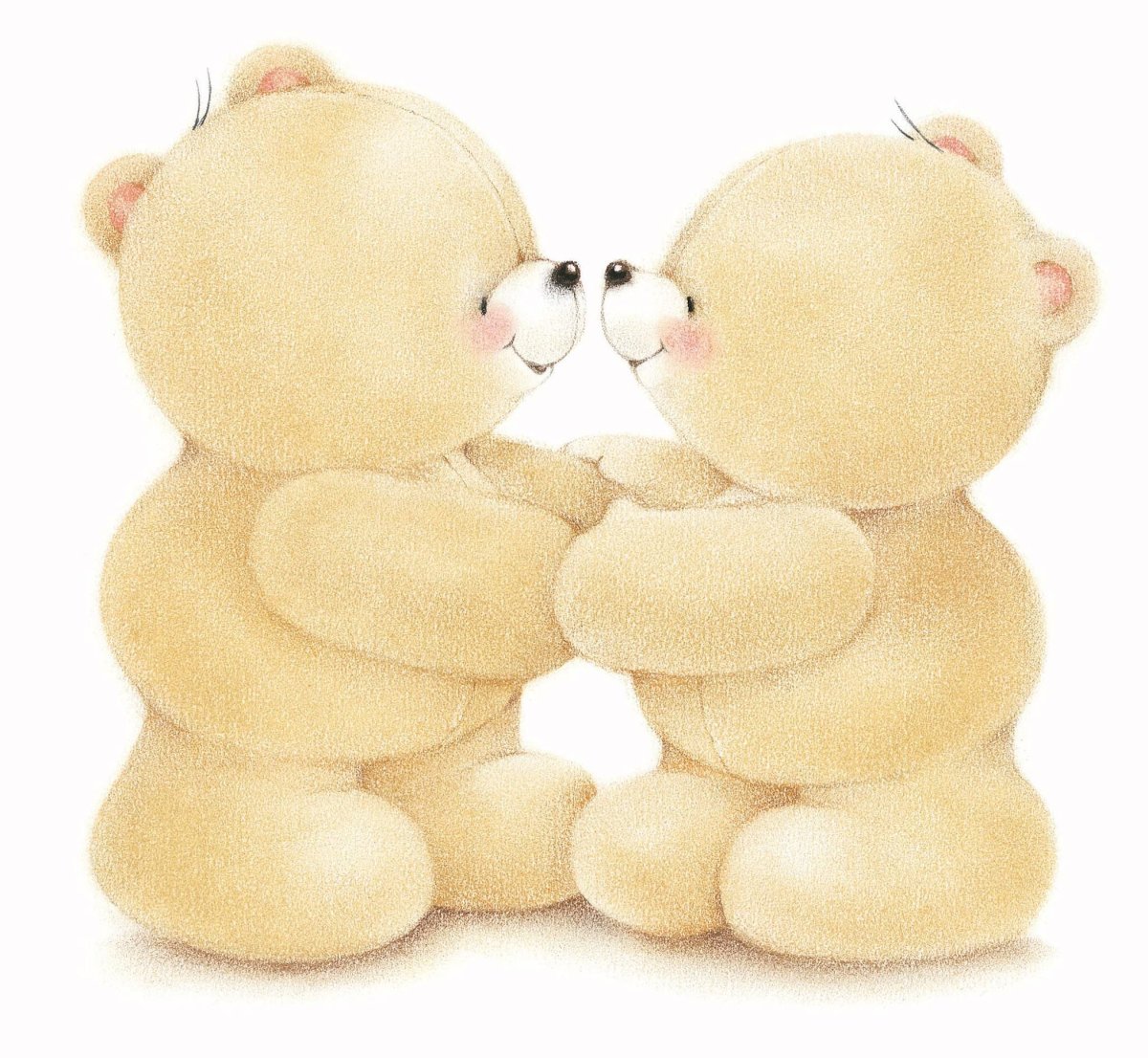 Мишки обнимаются