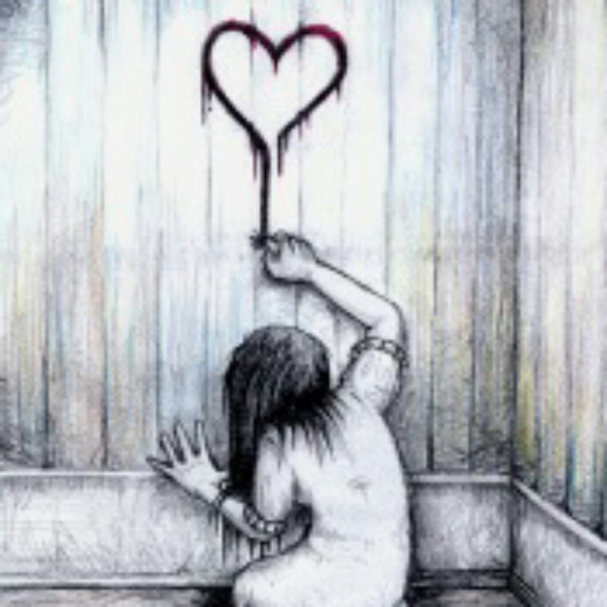 Рисунки карандашом грустные про любовь