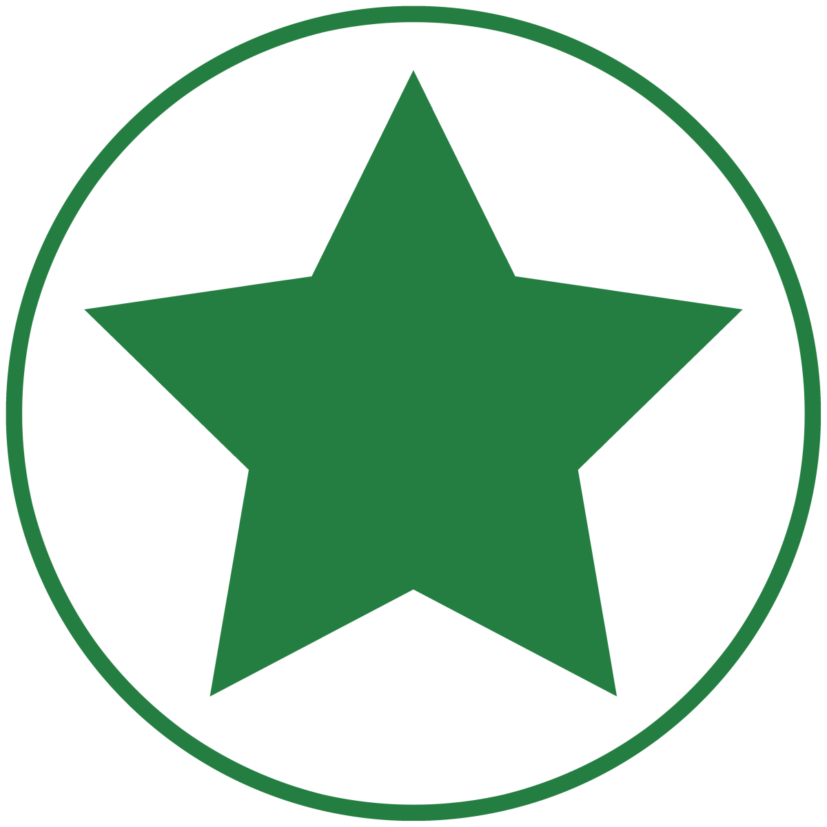 Звездочки зеленого цвета