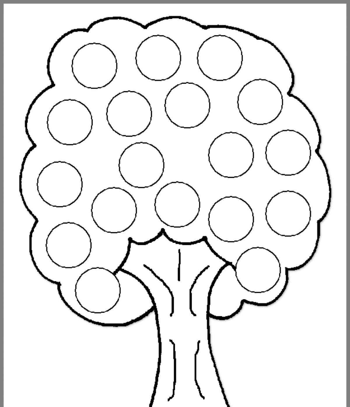 Аппликация дерево