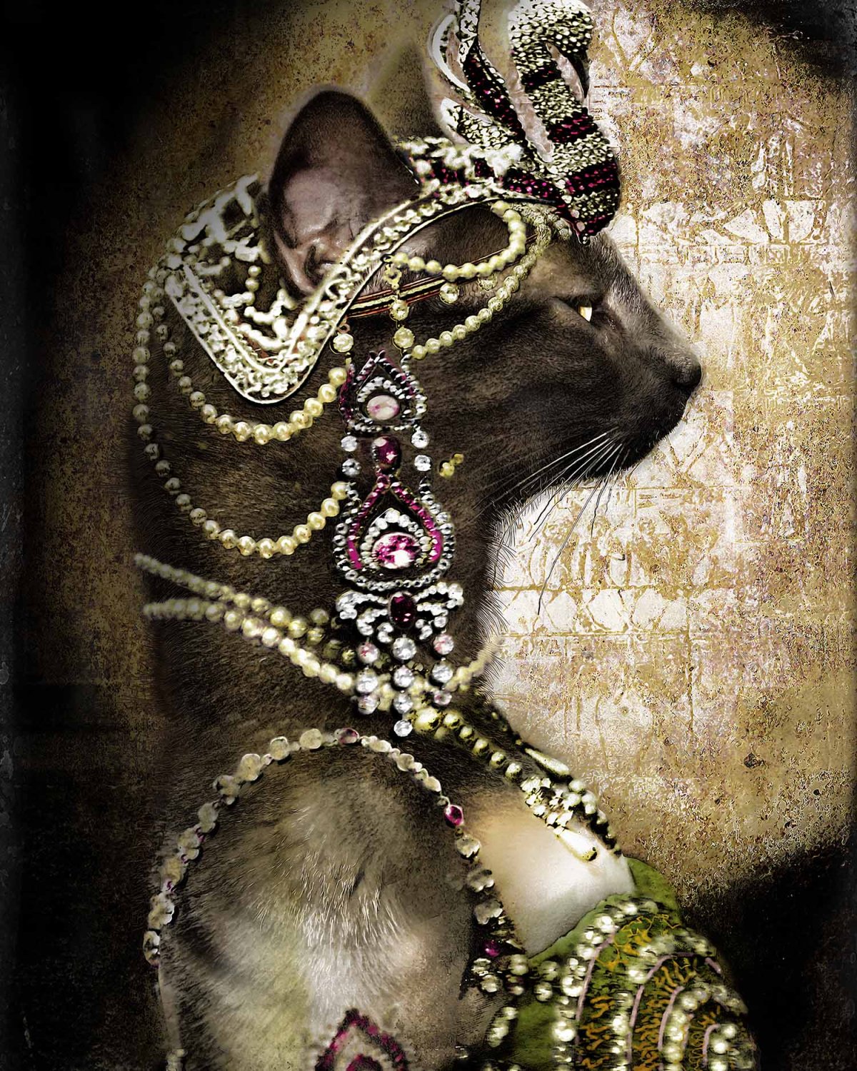 Алмазная мозаика богиня Бастет