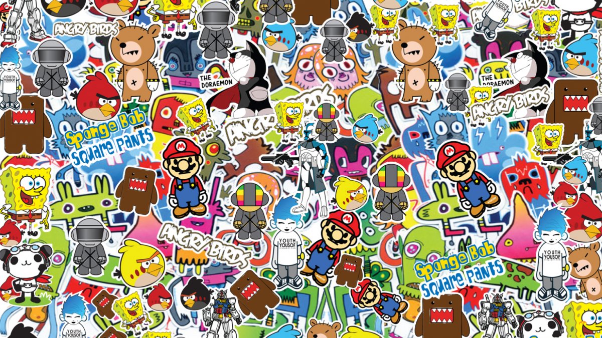 Макет наклейки