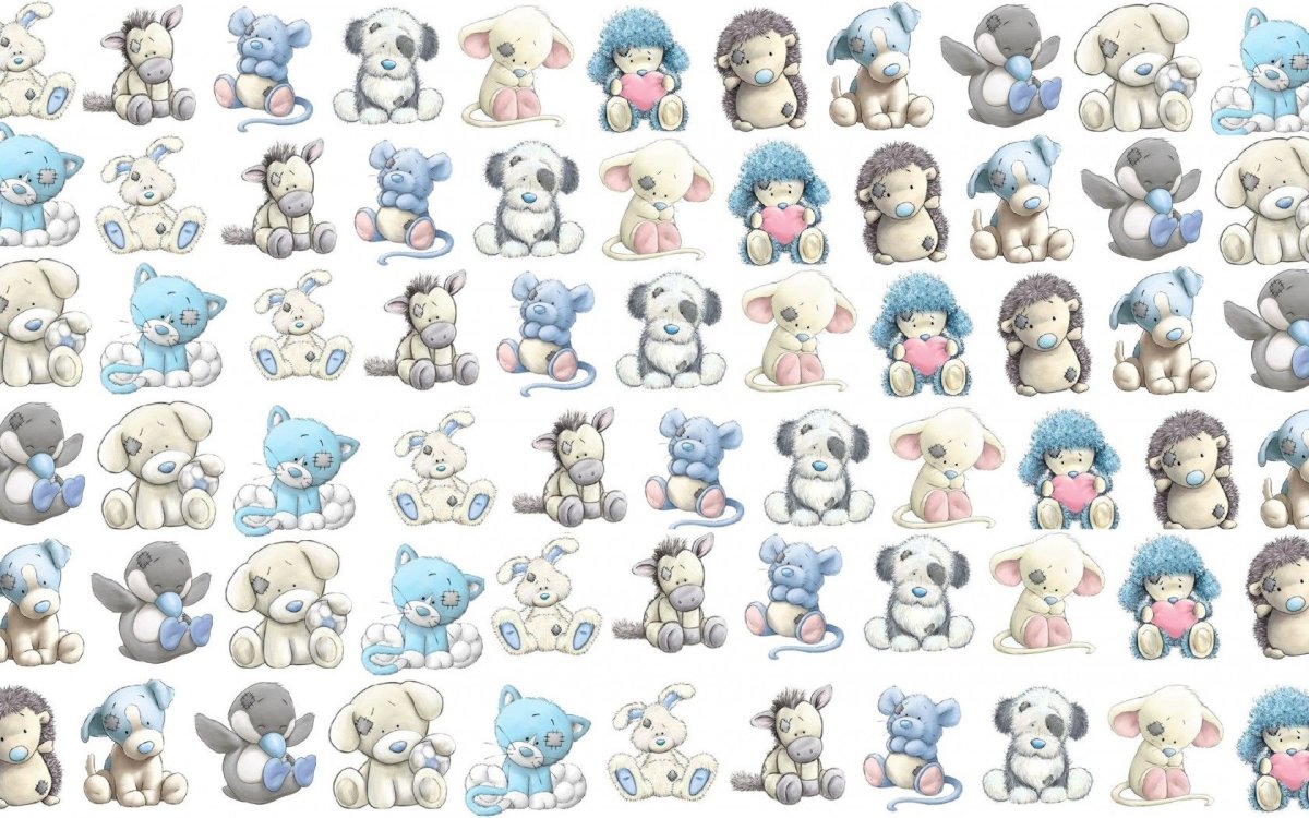 Бумага для скрапбукинга с мишками