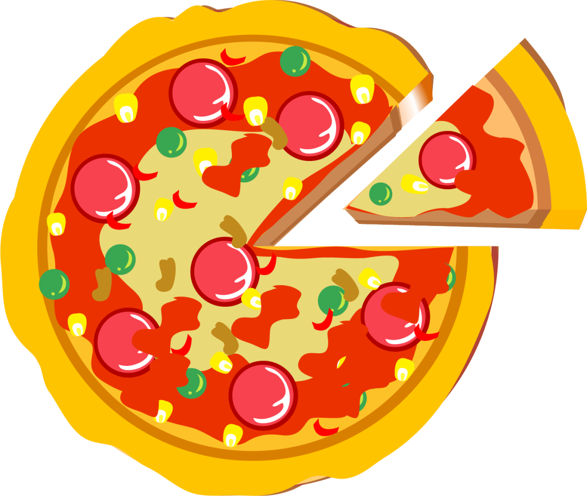 Пицца мультяшная