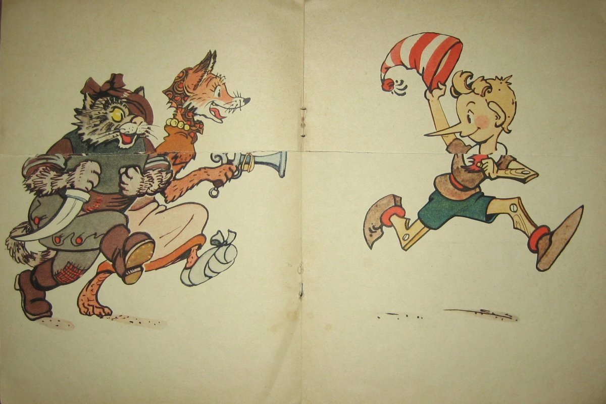 Мальвина учит Буратино иллюстрации