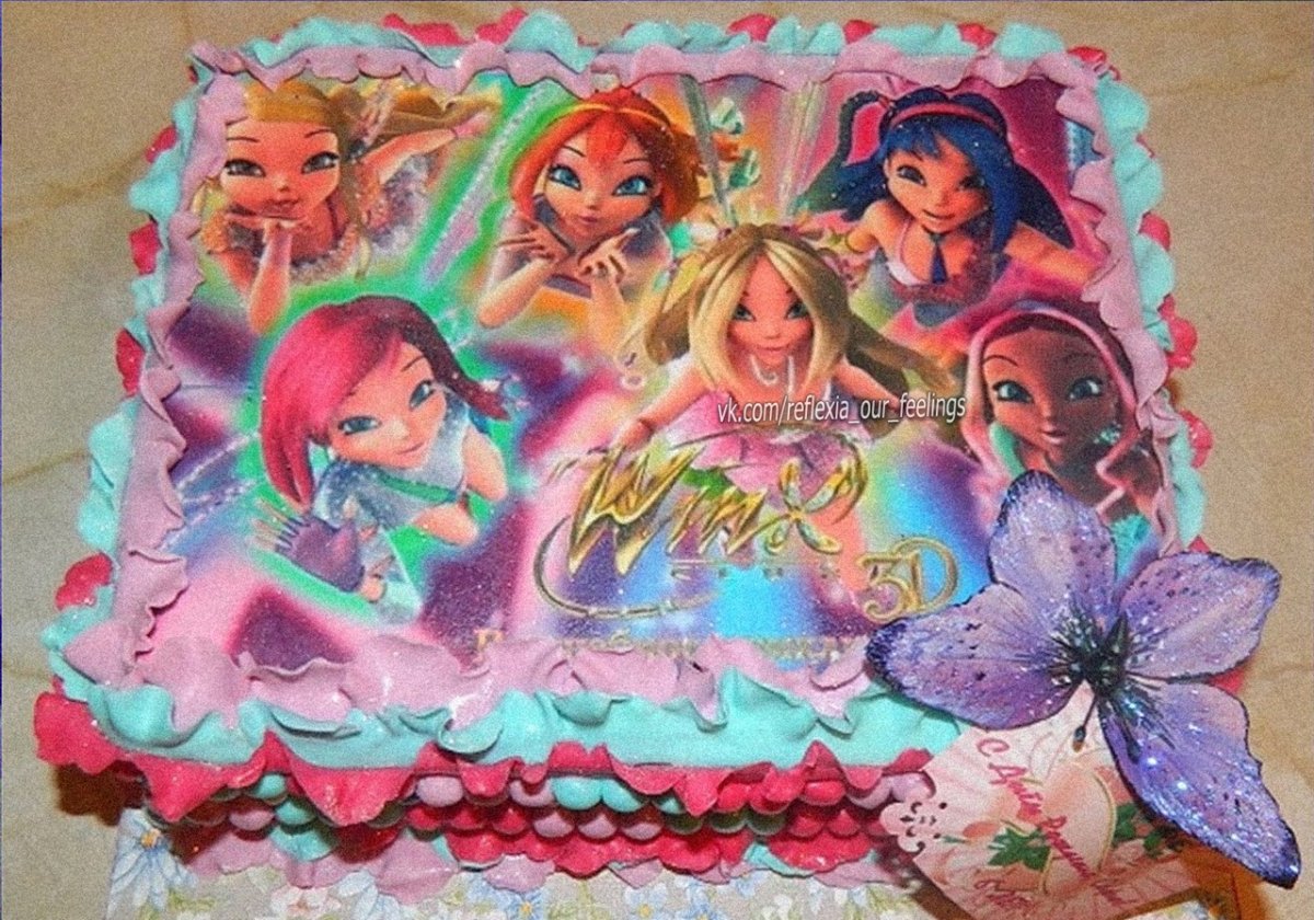 Торт Винкс на день рождения 6 лет девочке