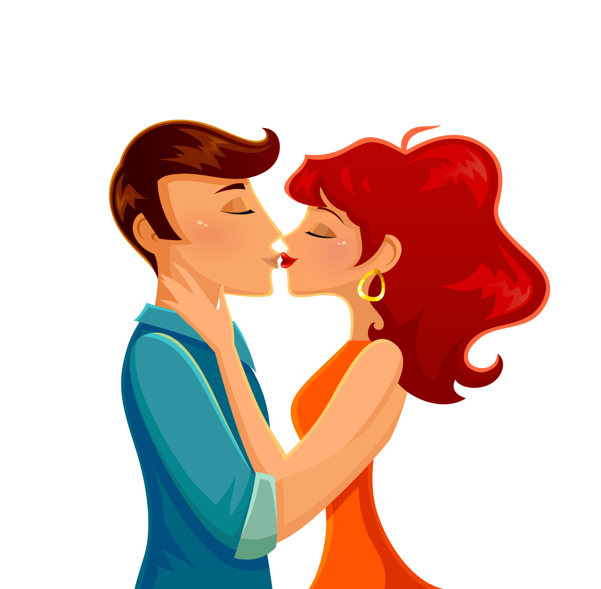 Мультяшные влюбленные