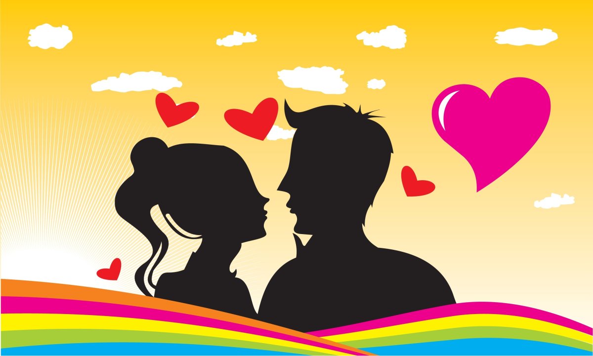 Стикеры влюбленные пары