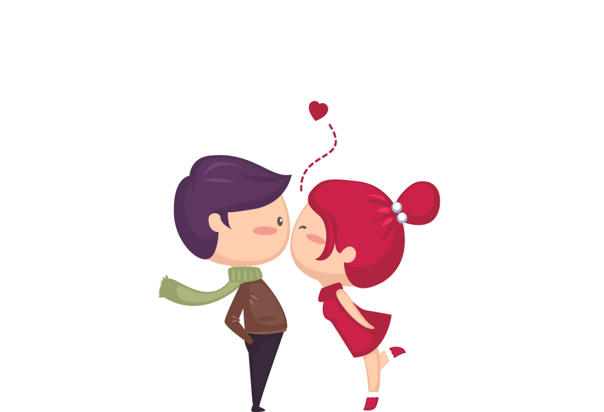 Влюбленные рисунок