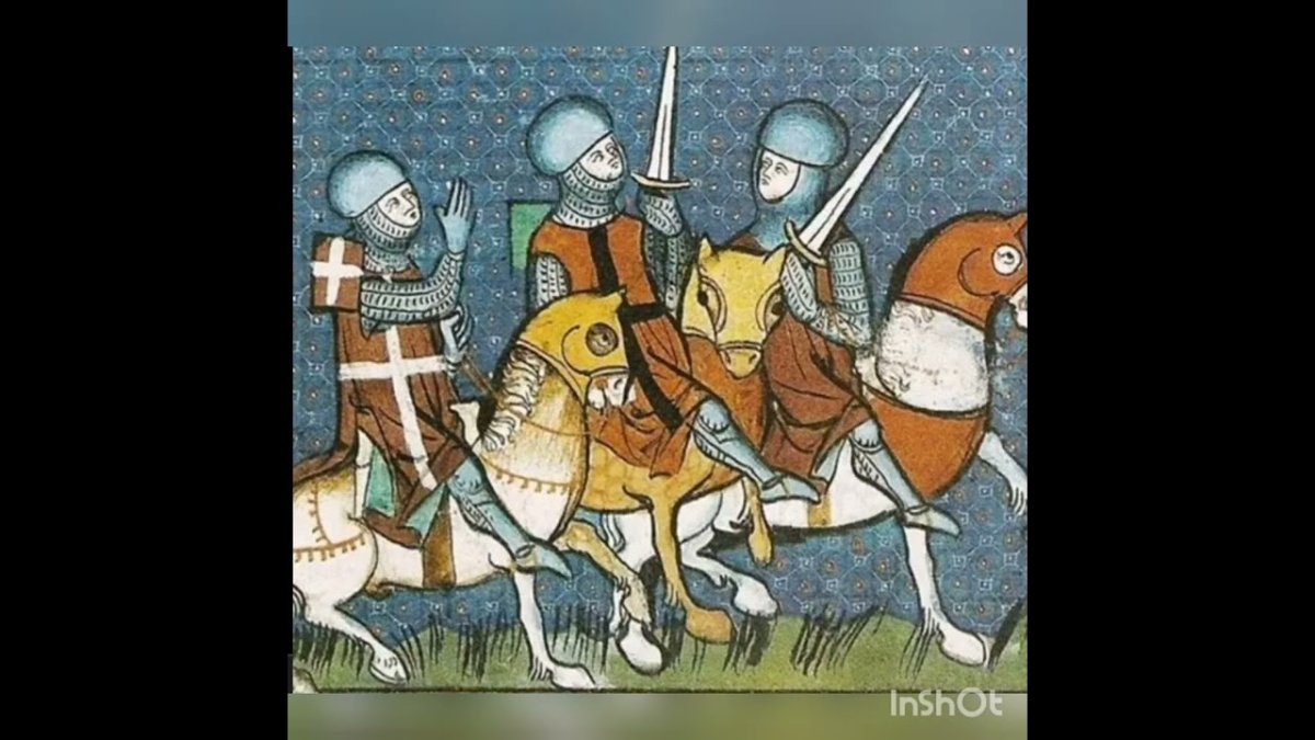 Книжная миниатюра средневековья рыцарь