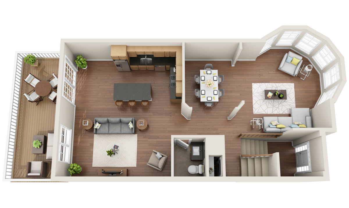 Скетч квартиры сверху