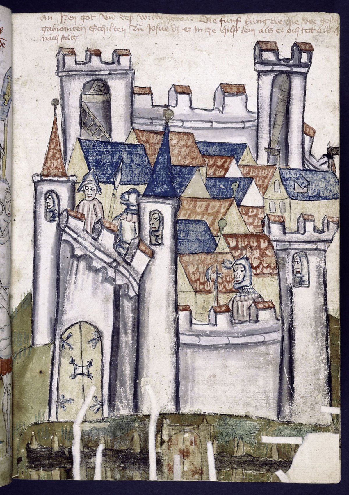 Крепость Средневековая миниатюра