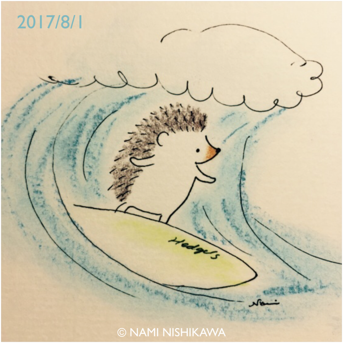 Душевные иллюстрации Ежик