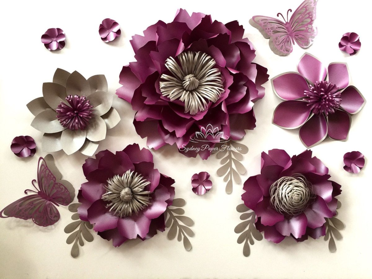 Серединки для цветов из бумаги