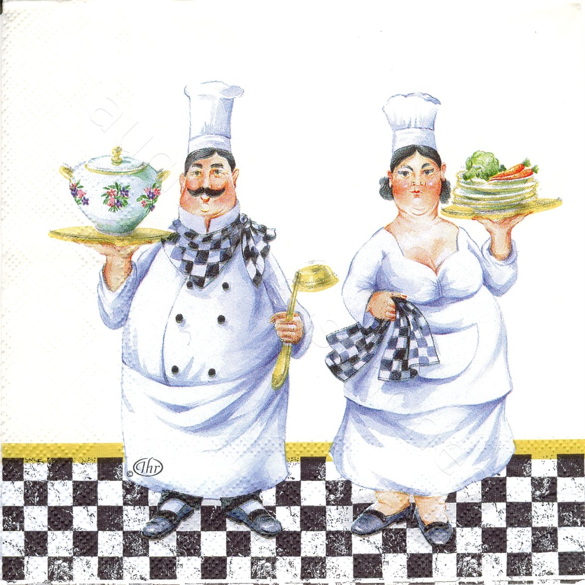 Мальчик и девочка повар