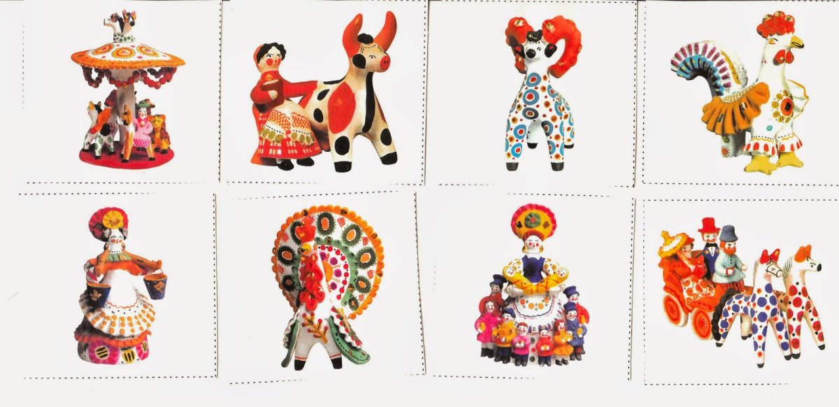 Народные промыслы России для дошкольников. Дымковские игрушки